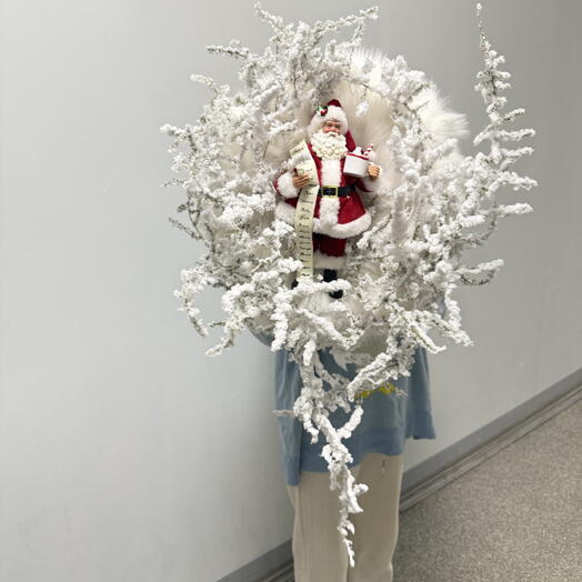 Рождественский венок «Санта» размер m