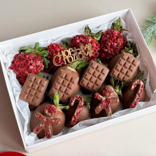 Клубника вшоколаде 12 шт🎄
