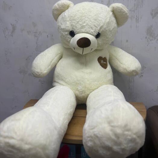 Жұмсақ ойыншық ақ аюша