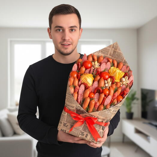 Колбасный букет «Вам письмо» 💌