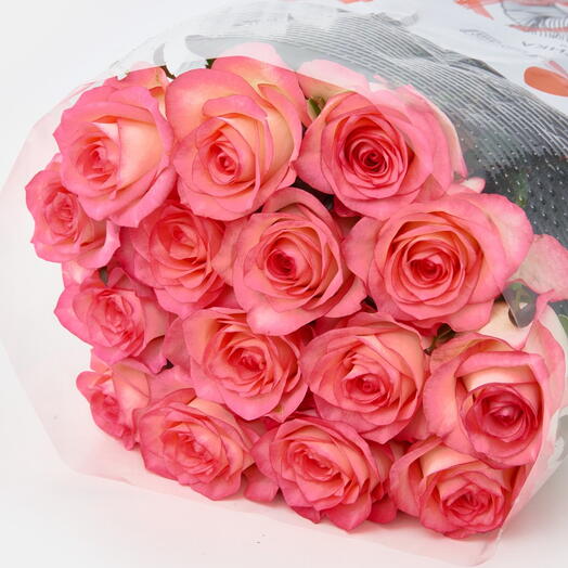 Пачка роз (15 штук) Джумилия, 50 см