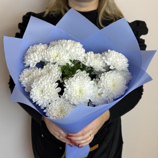Букет «Белоснежная хризантема»3