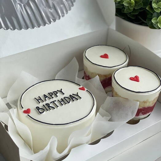 Набор бенто S - 2 Трайфла Happy Birthday ️