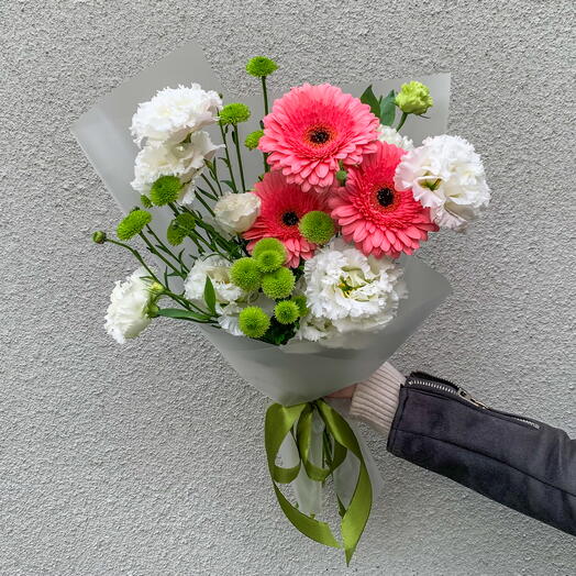 Gerberas and eustomas