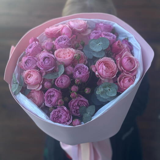 Пионовидный монобукет 😍