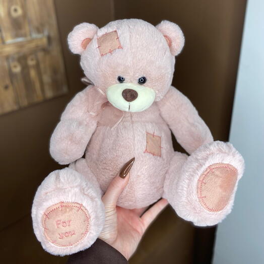 Игрушка медведь розовый 🌸