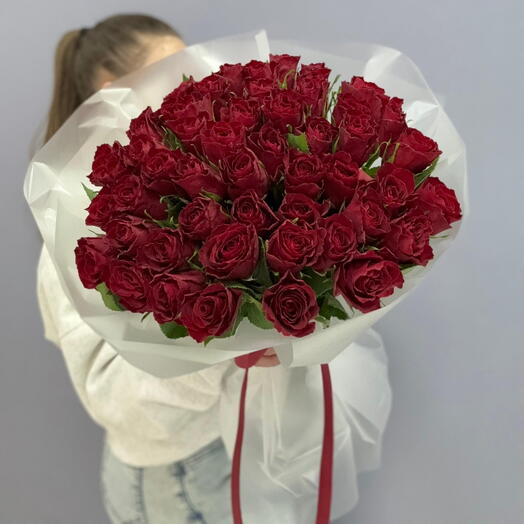 Красные розы 51 роза