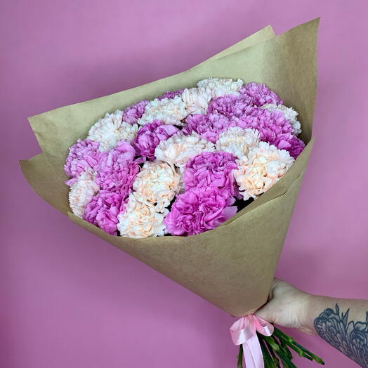 Диантусы в крафте микс 25💕