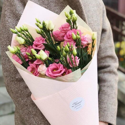 Букетик из 5 розовых эустом 🎀