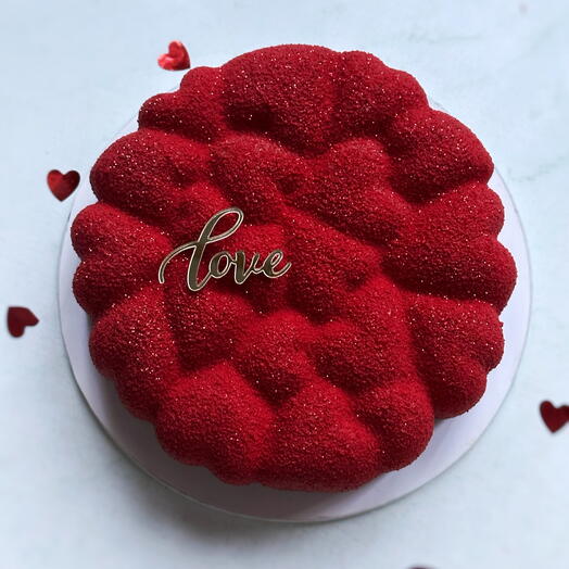 Муссовый торт «Сердца»
