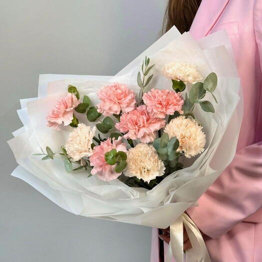 Моно букет из диантусов Bouquet 3