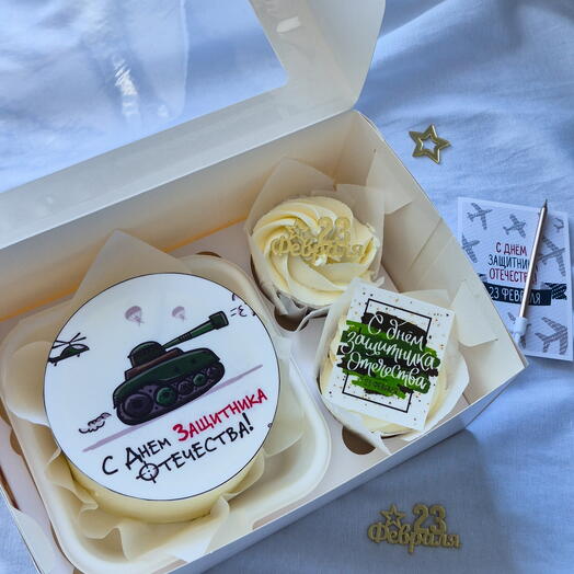 Набор "бенто и капкейки" 23 февраля