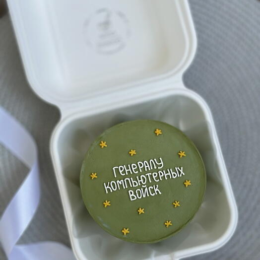 Бенто торт «генералу компьютерных войск» смешной забавный на 23 февраля другу мужу любимому парню брату