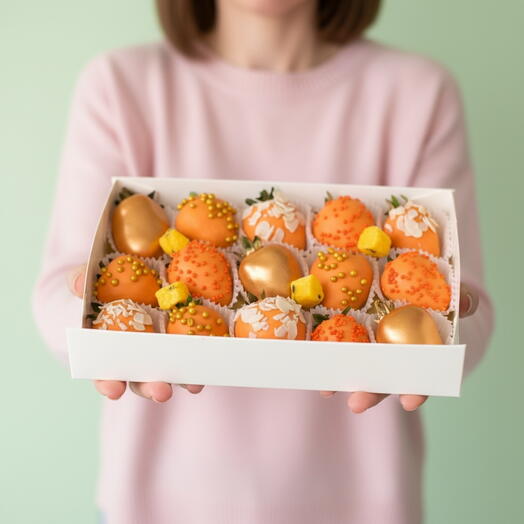 Клубника в апельсиновом шоколаде 15шт