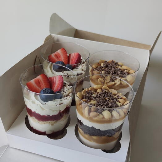 Sugar-Free, Gluten-Free Trifle Box, 4 pcs (2+2 Flavors)