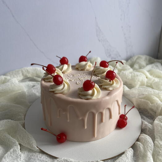 Торт «Вишневый йогурт» 🍒