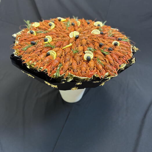 Букет с вареными раками «Раковая империя»