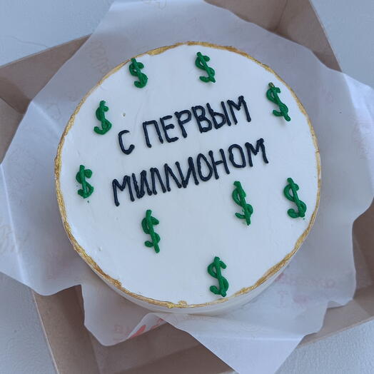 Бенто торт с первым миллионом