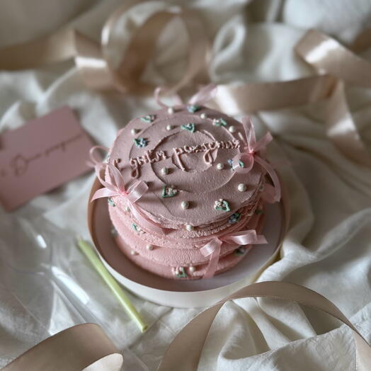 Бенто-торт с ленточками 🎀