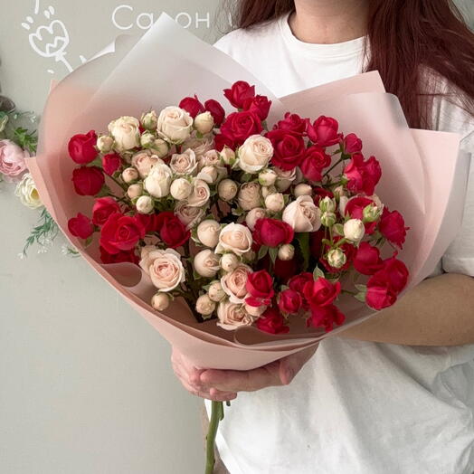 Букет кустовых роз (10)