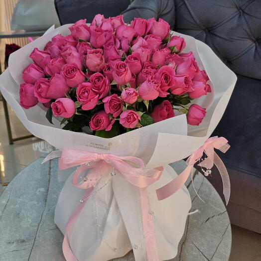 Букет "ТЫ МОЯ" pink 💗 пионовидные розы, розовые розы, кустовые розы, букет розовых роз, букет кустовых роз, букет роз дофамин