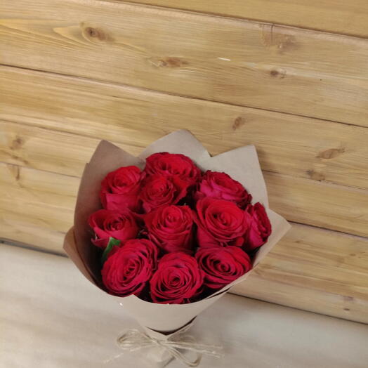 🌹 БУКЕТ из 11 красных роз "Бархат"
