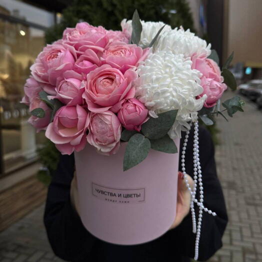 Композиция с одноголовой хризантемой 🌸