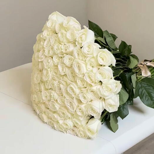 101 white roses