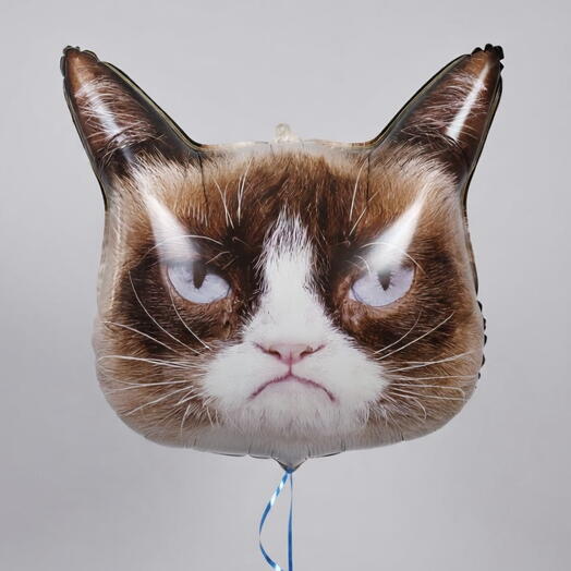 Воздушный шар - grumpy cat 66 см
