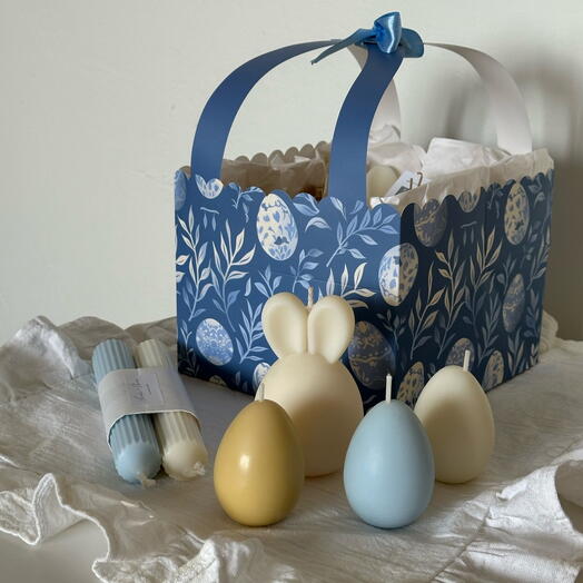 Пасхальный набор | свечи ручной работы из соевого воска