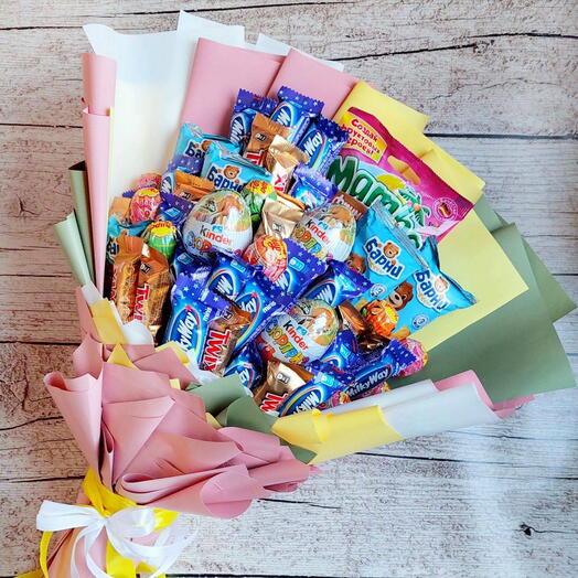 Сладкий букет для детей "Мир сладостей"🍬🍭