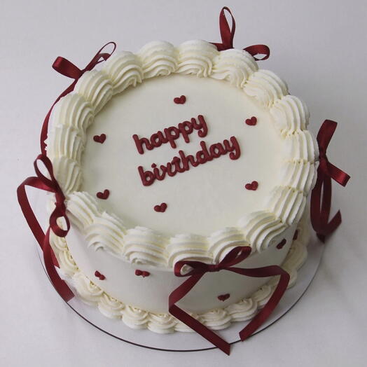 Торт на 1 кг  Happy birthday в стиле Ламбет сестре, подруге, жене, дочери