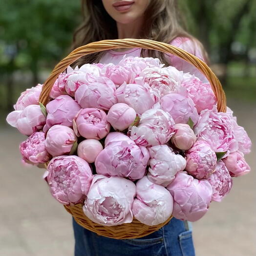 51 розовый пион Сара Бернар