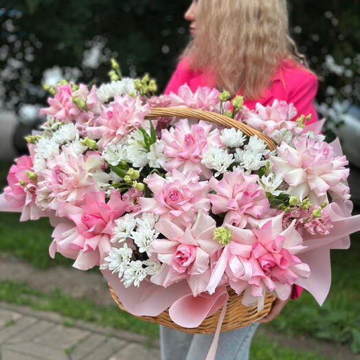 Корзина французских роз