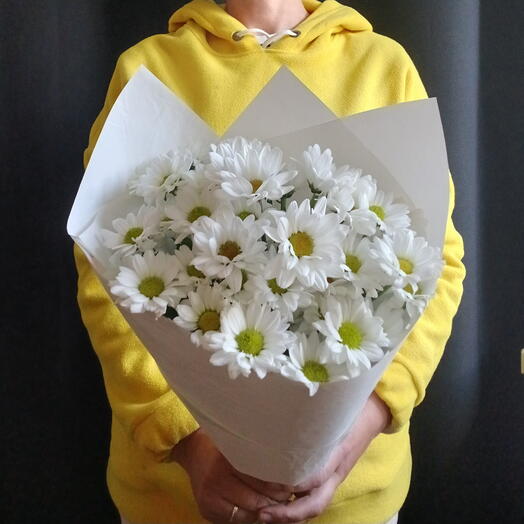 Букет из 5 кустовых хризантем
