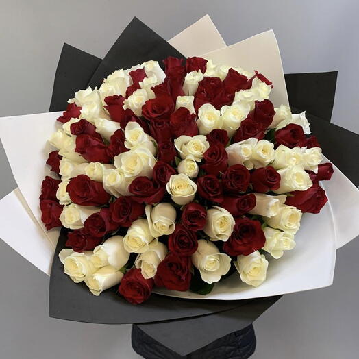 Букет 101 Роза 🌹🤍