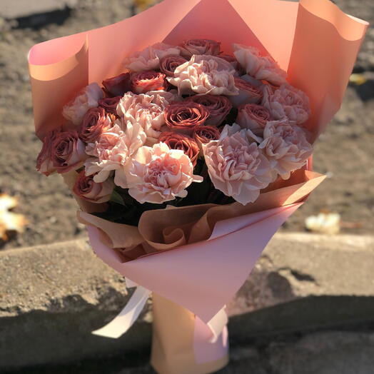 Букет цветов  Розовый Закат