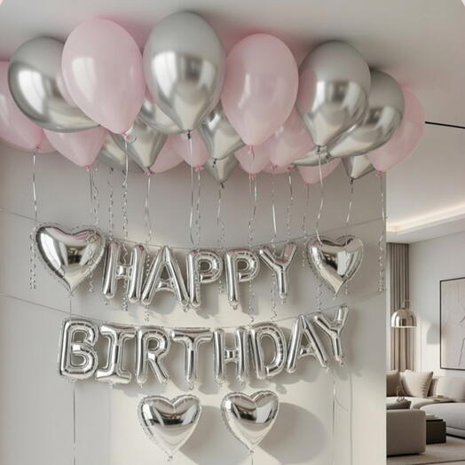 Набор воздушных шаров «HAPPY BIRTHDAY» 27 шаров