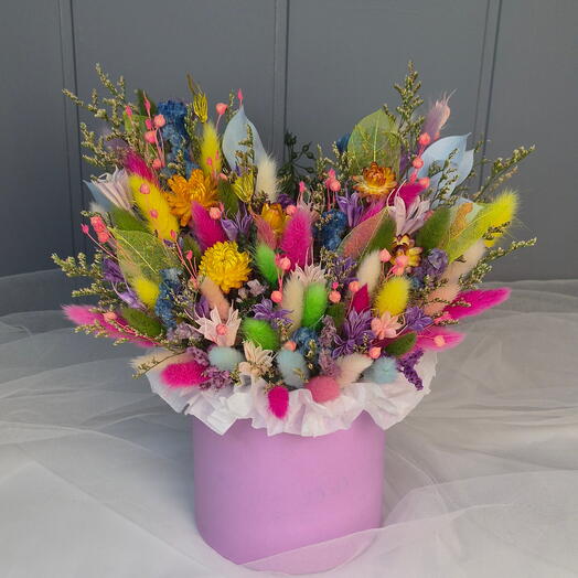 Дофаминовая коробочка с сухоцветами💐