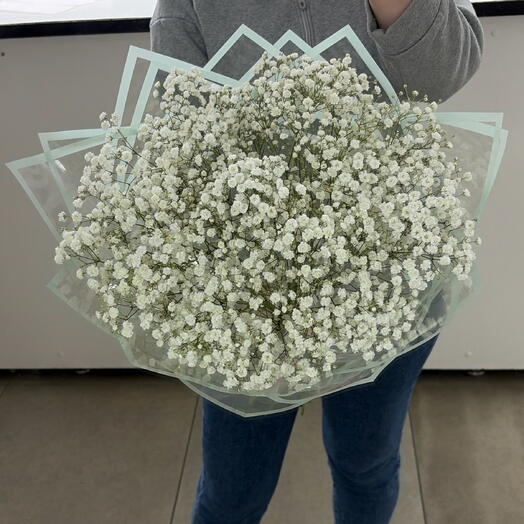 Букет белой гипсофилы 🌸