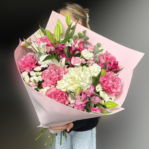 Букет Большой 💐 РОЗОВЫЙ