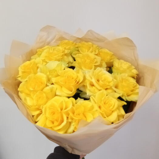 Букет с жёлтыми розами 💛