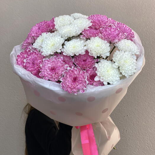 Малышка 💖Монобукет из кустовой хризантемы