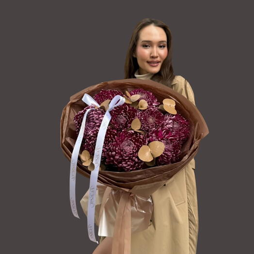 Bouquet M «Velvet Bordeaux»