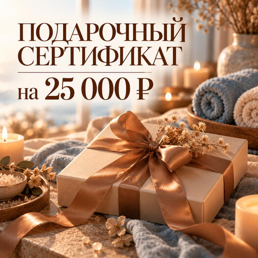 ПОДАРОЧНЫЙ СЕРТИФИКАТ НА 25000