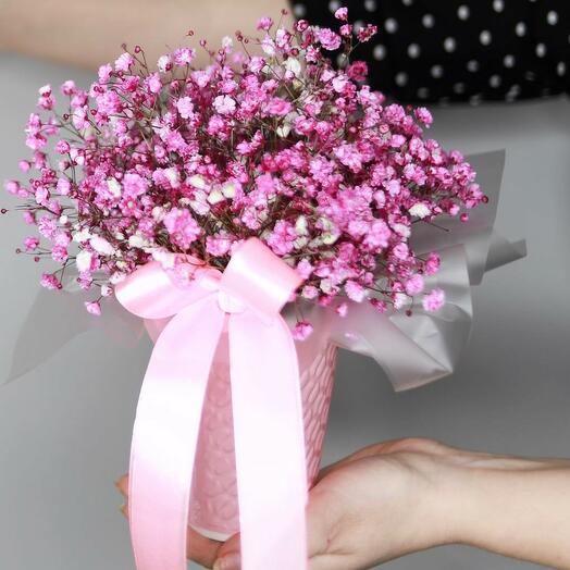 Compliment "Pink gypsophila"
