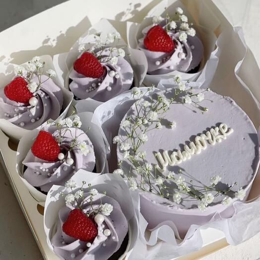 Pastel de Bento + cupcakes
