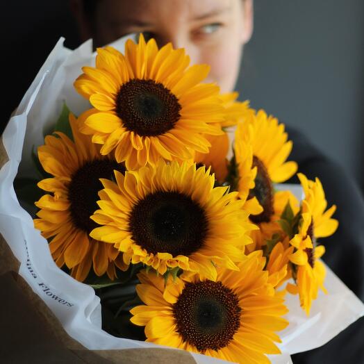 Ramo de 9 girasoles