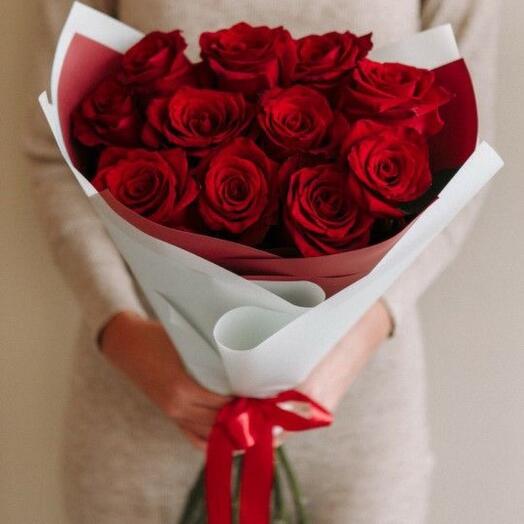 Ramo de 11 rosas rojas