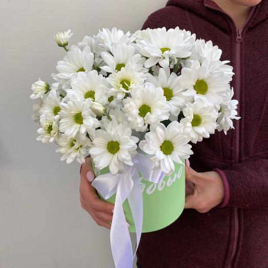 Daisies in a hatbox
